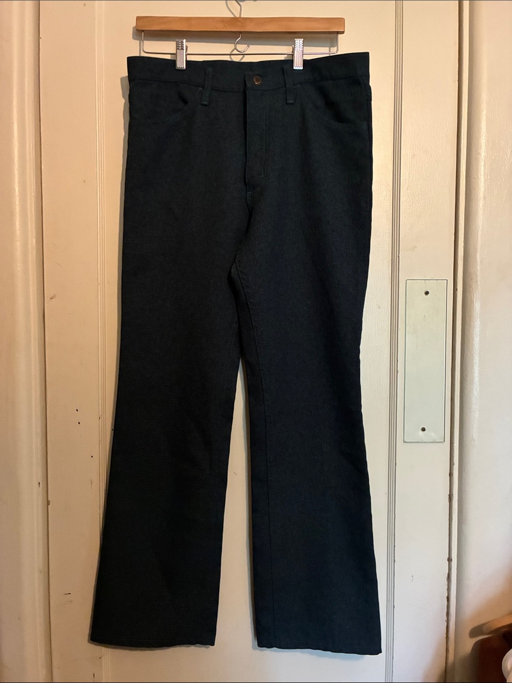 Vintage Men's Wrangler Bootcut Jeans in Dark Navy